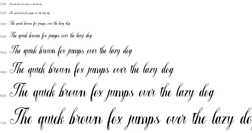 Macrofhyllya Script font Şelale