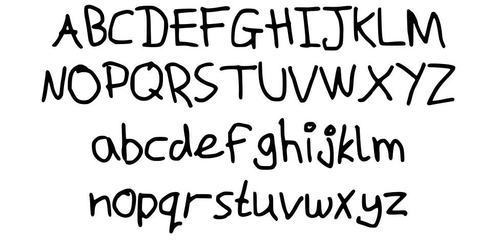 Macs handwriting font specimens