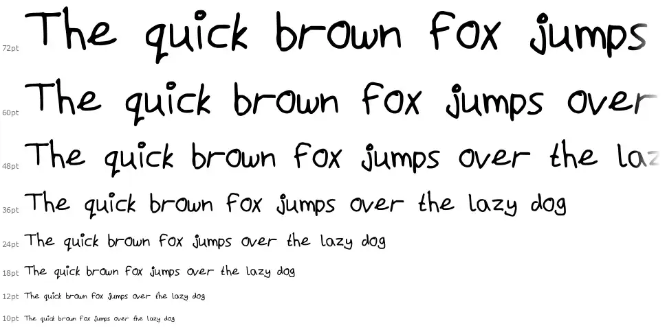 Macs handwritingfont waterfall