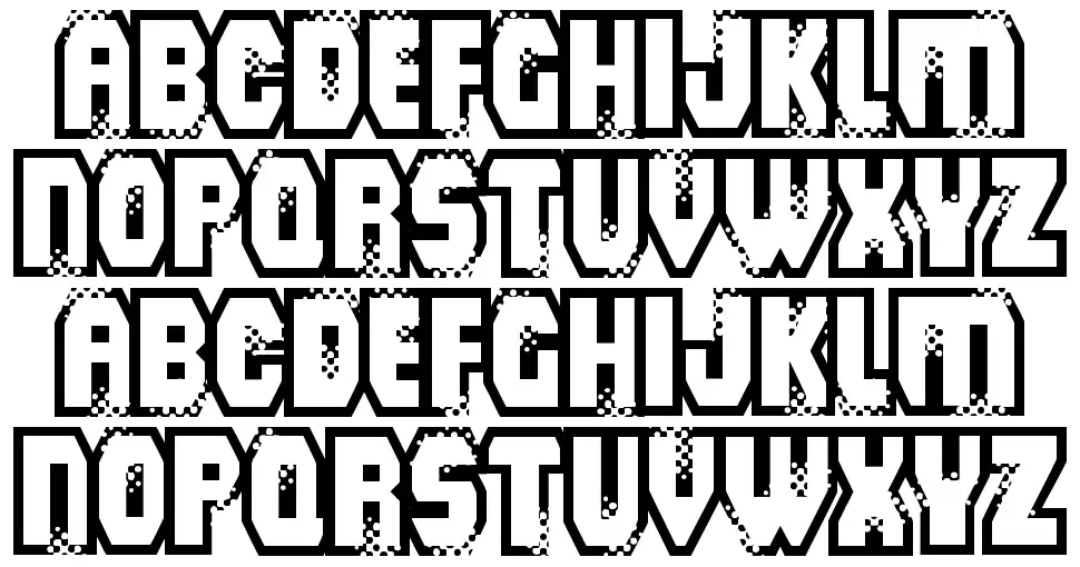 Mad Groove Blastfont specimens