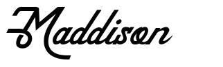 Maddison font