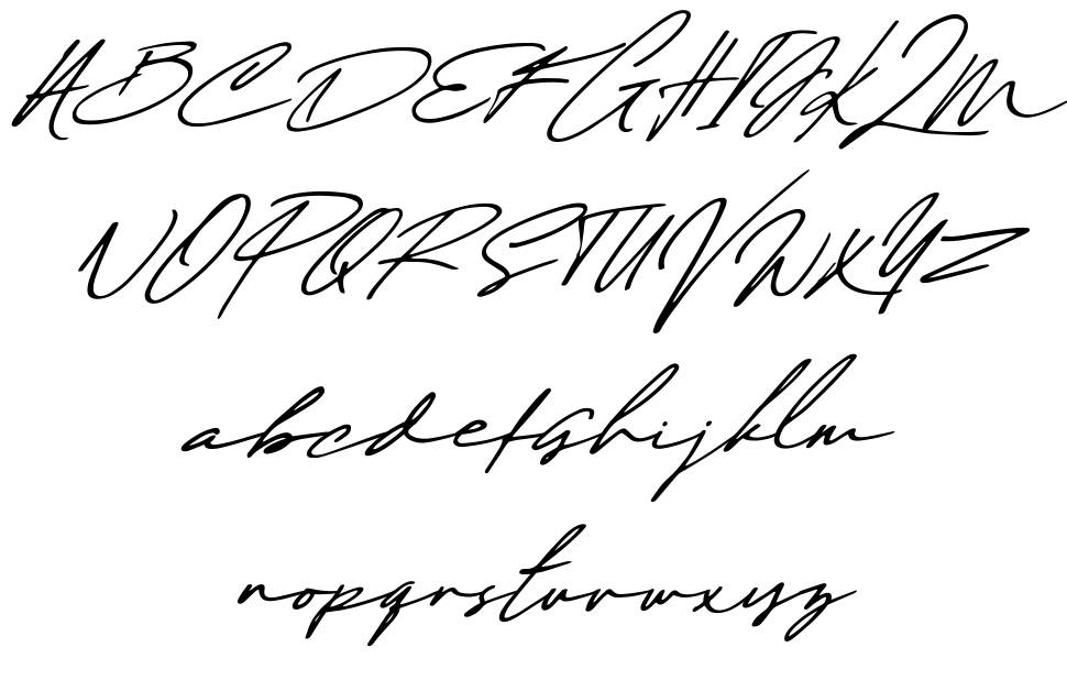 Maddison Signature フォント 標本