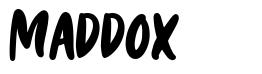 Maddox font