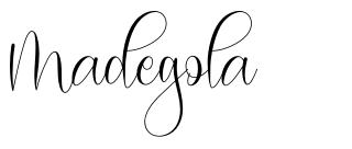 Madegola font