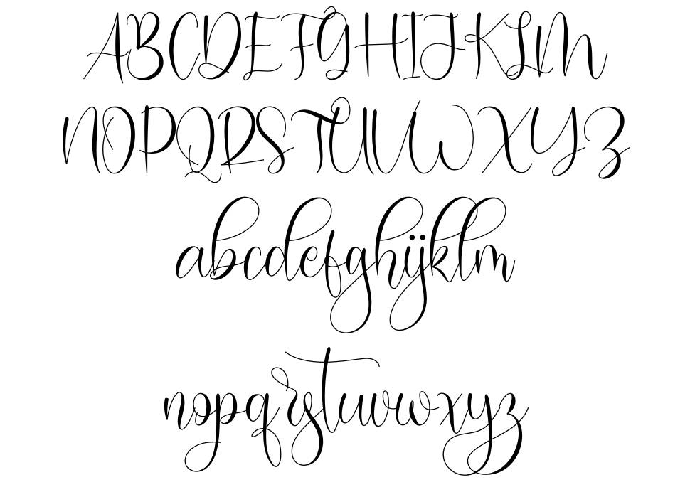 Madegola font specimens