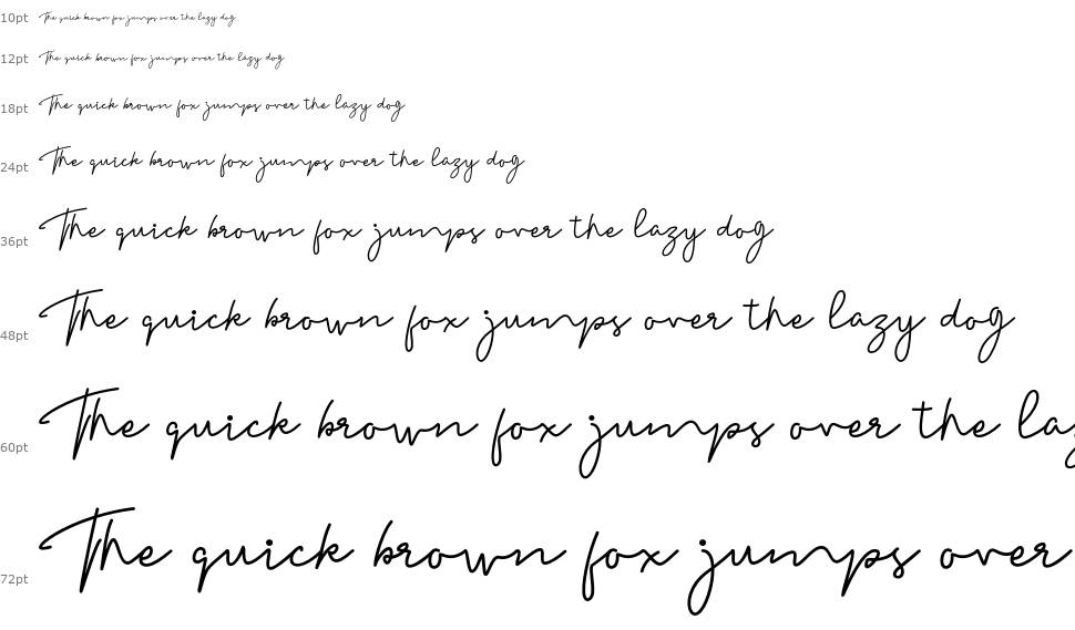 Madelon Script font Şelale