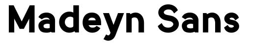 Madeyn Sans 字形