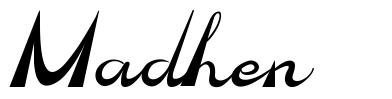 Madhen шрифт