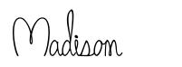 Madison font