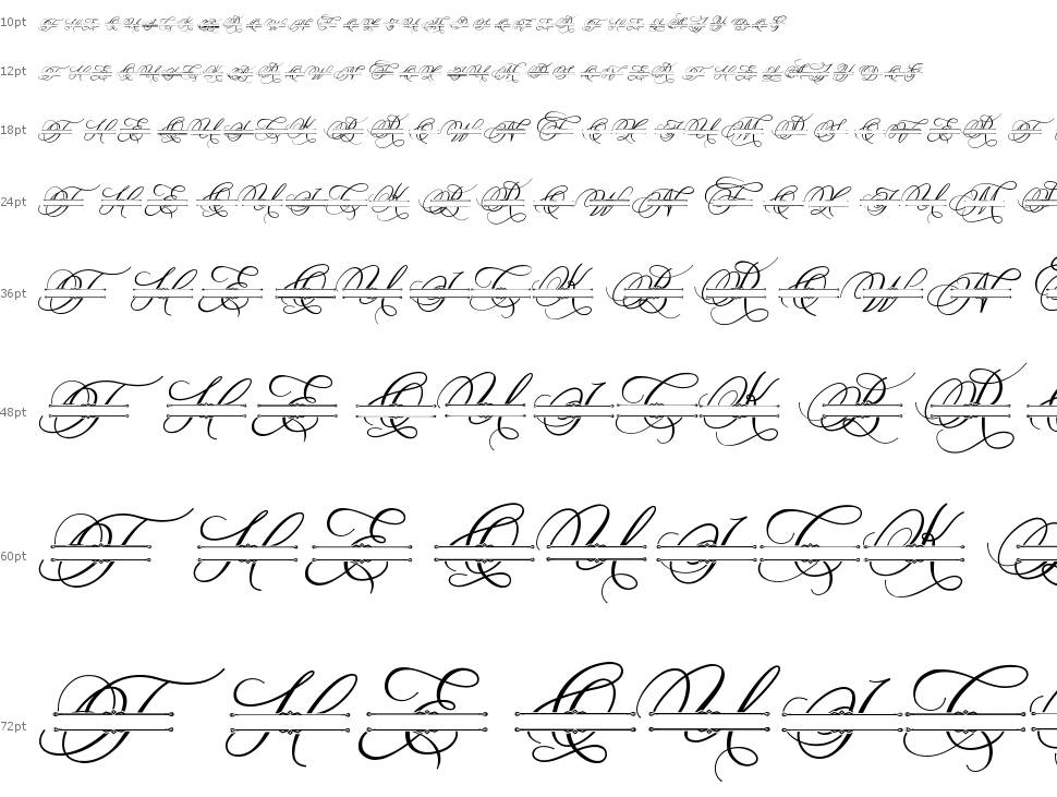 Madison Monogram font Şelale