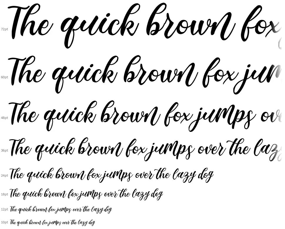 Madista Calligraphy font Waterfall