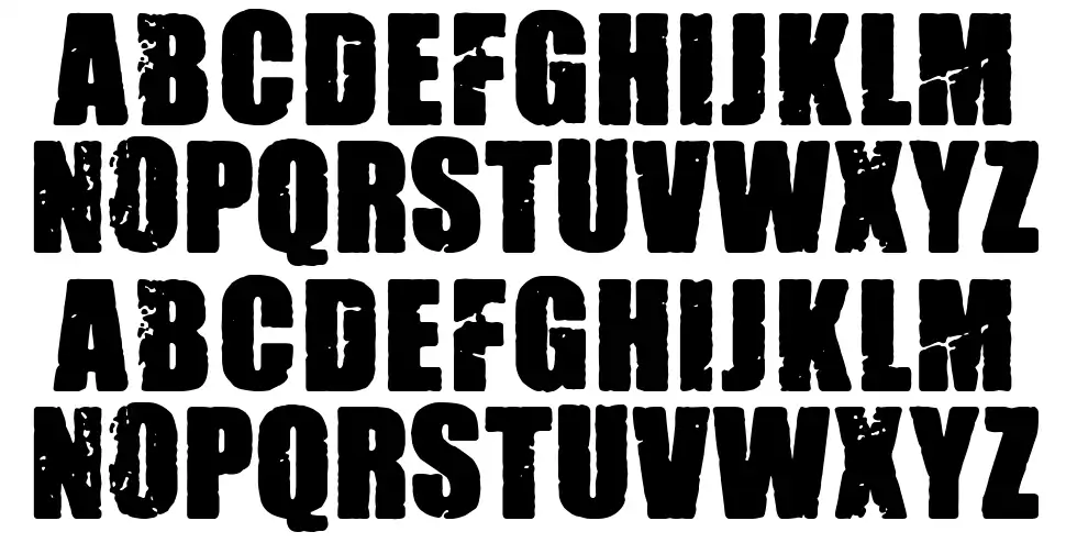 Madrid Grungefont specimens