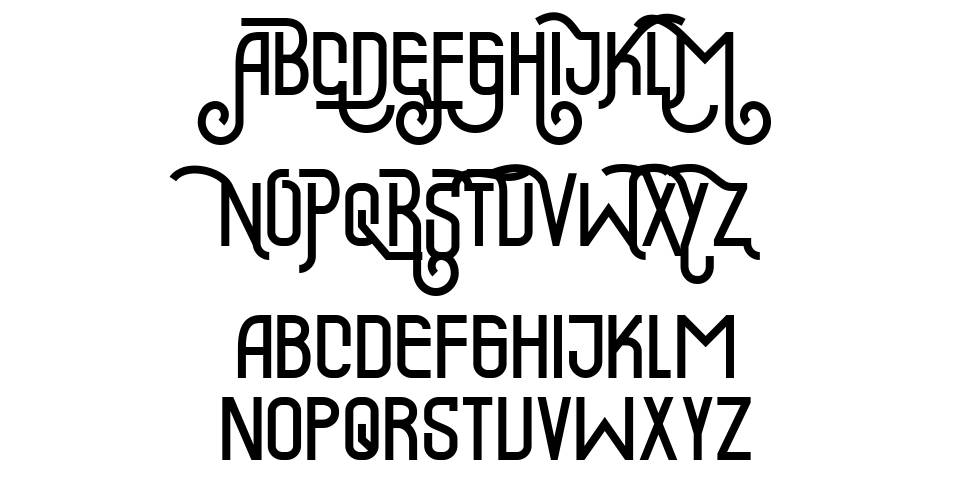 Maeninaja font specimens