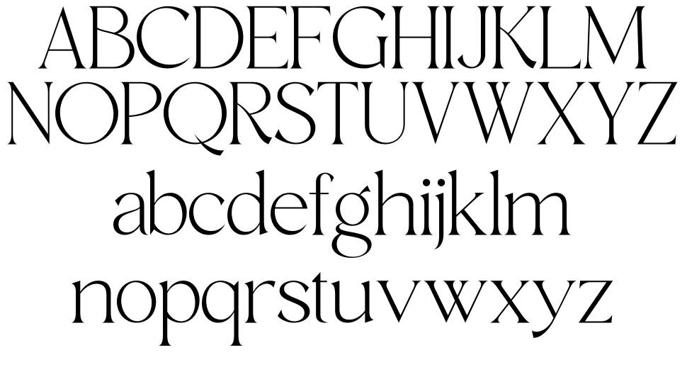Mafegin font specimens