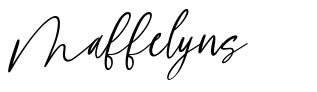 Maffelyns font