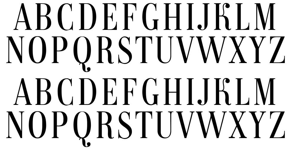 Magazine font Örnekler