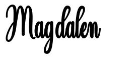 Magdalen 字形