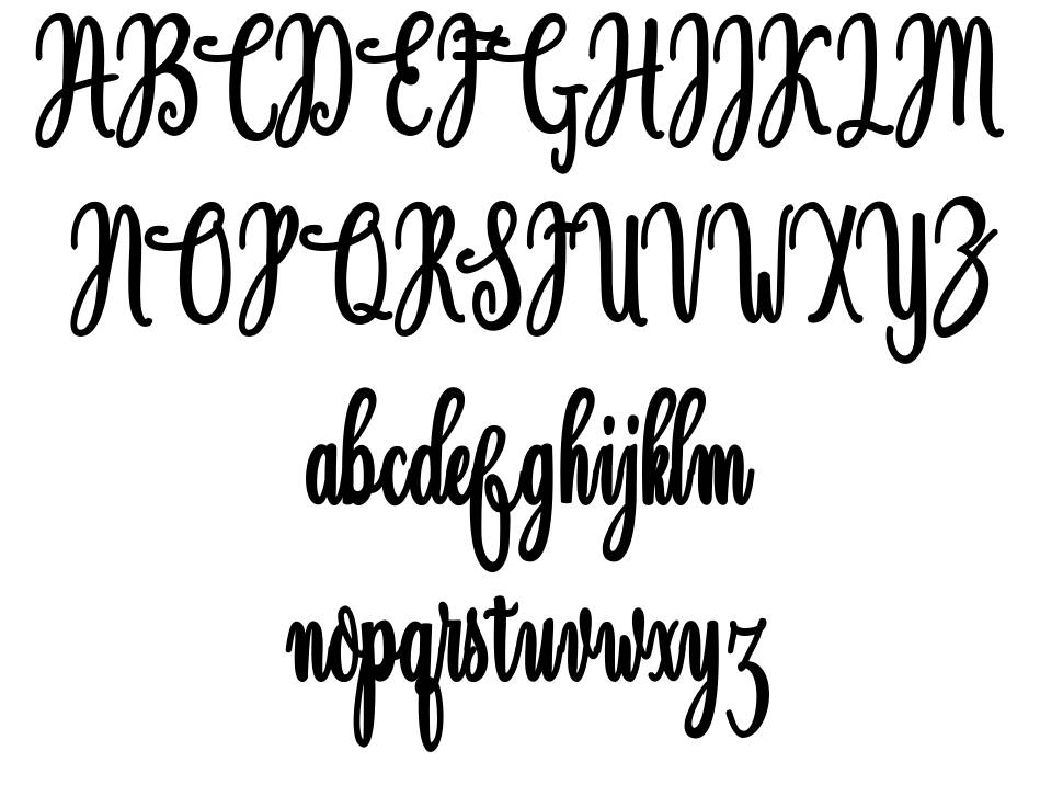 Magdalen 字形 标本