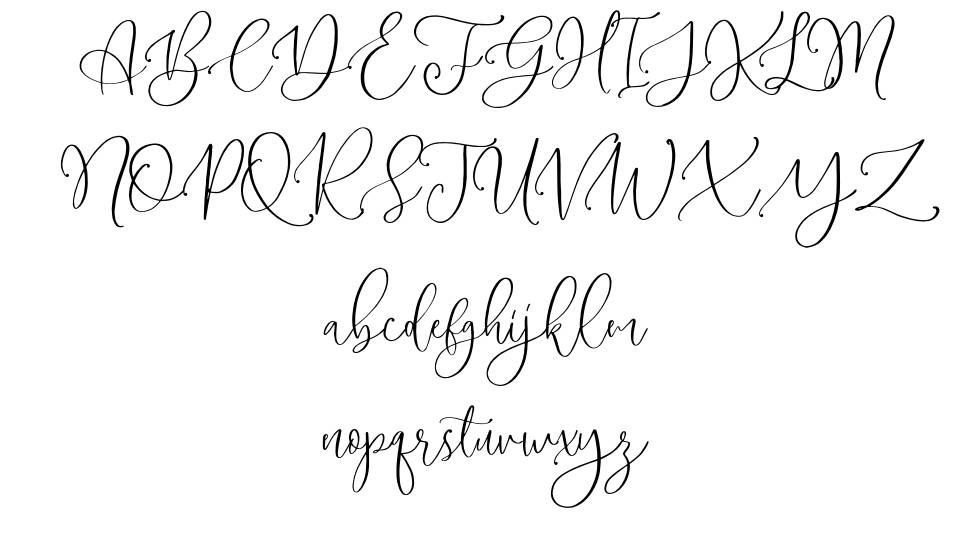 Magdaline font specimens