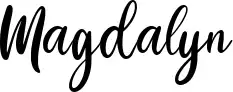 Magdalyn font