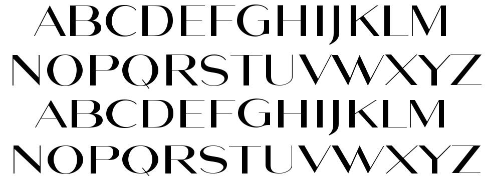 Maghony font specimens