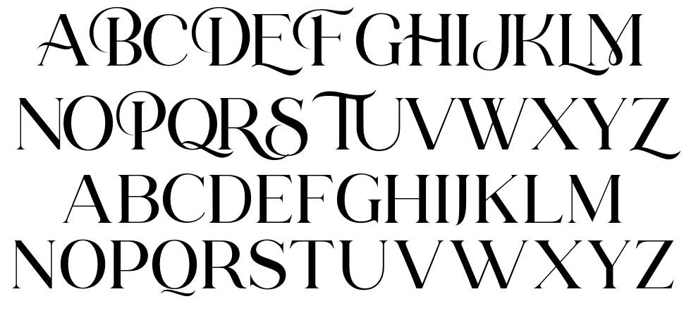 Magic Bright Script font specimens