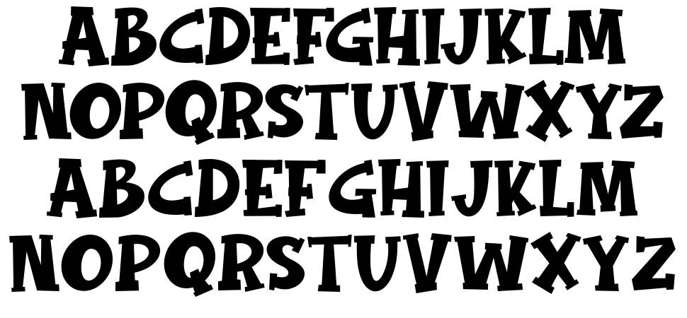 Magic Broom Monogram font Örnekler