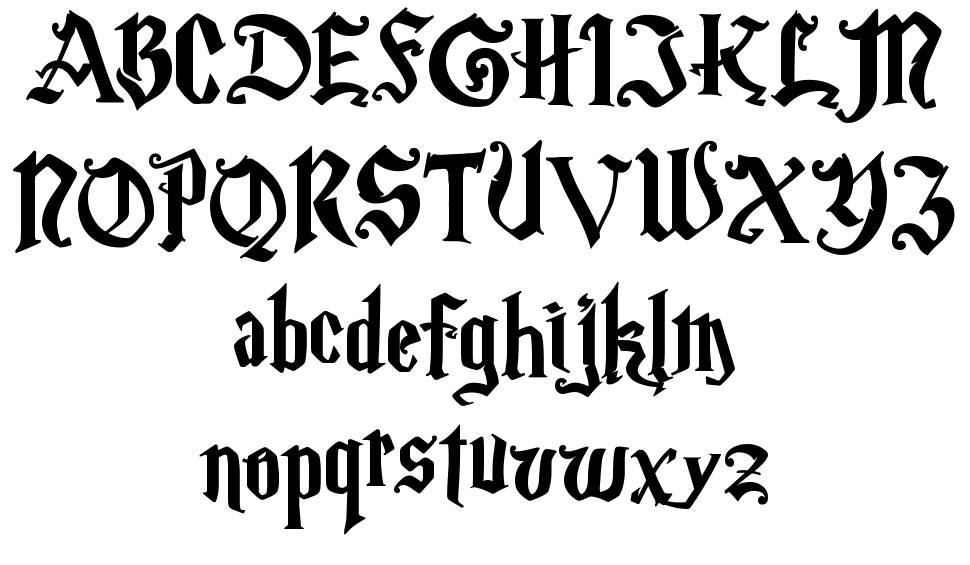 Magic School font specimens