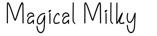 Magical Milky font