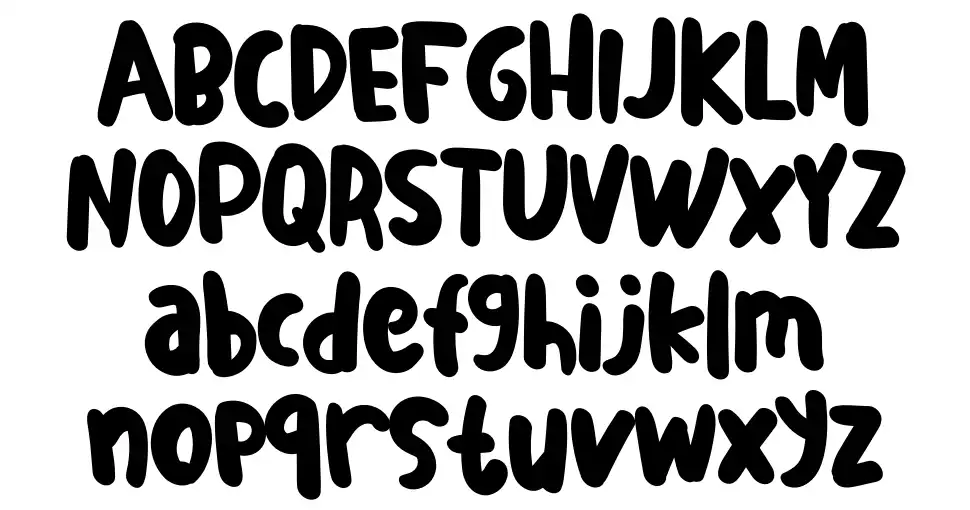 Magical Panda font specimens