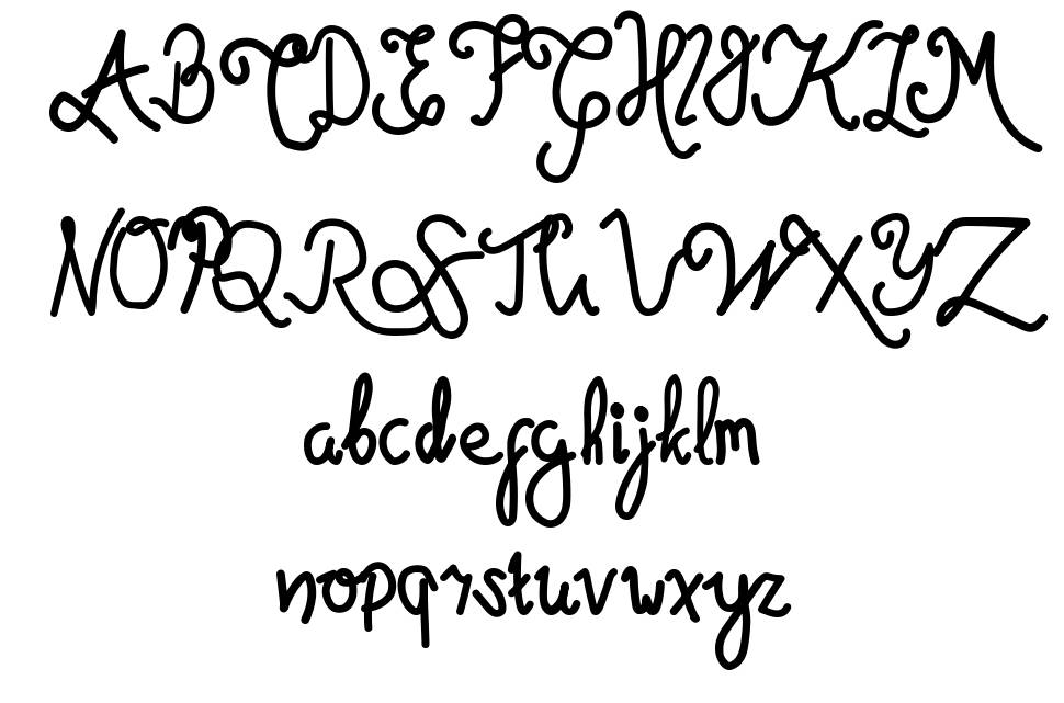 Magicula font specimens