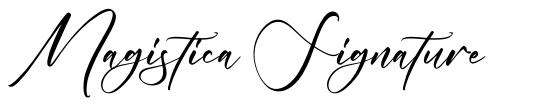 Magistica Signature font