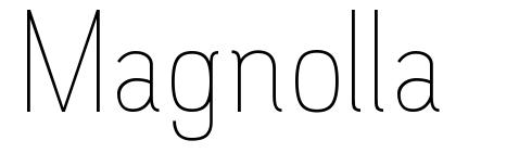 Magnolla font