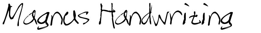 Magnus Handwriting 字形