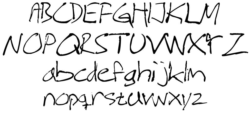 Magnus Handwriting police spécimens