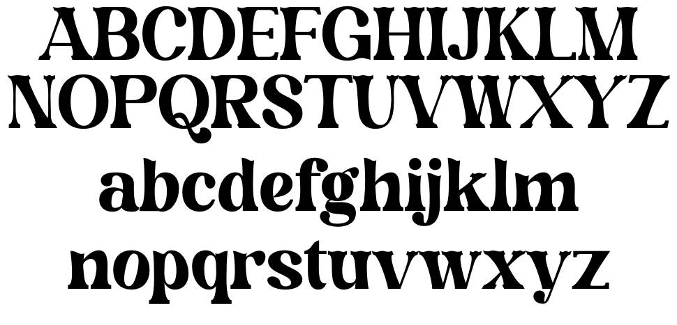 Magofah font specimens