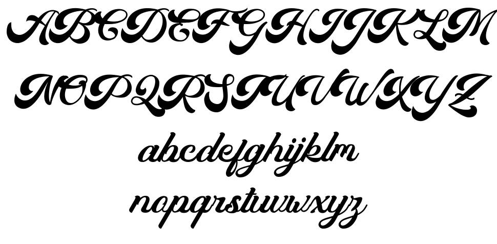 Mahacara 字形 标本