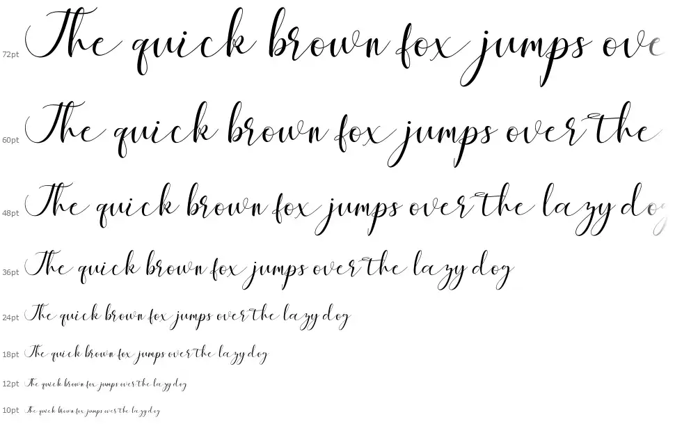 Maheria Script font Şelale