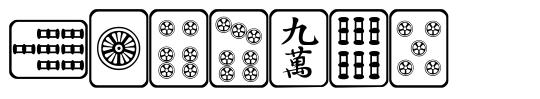 Mahjong schriftart
