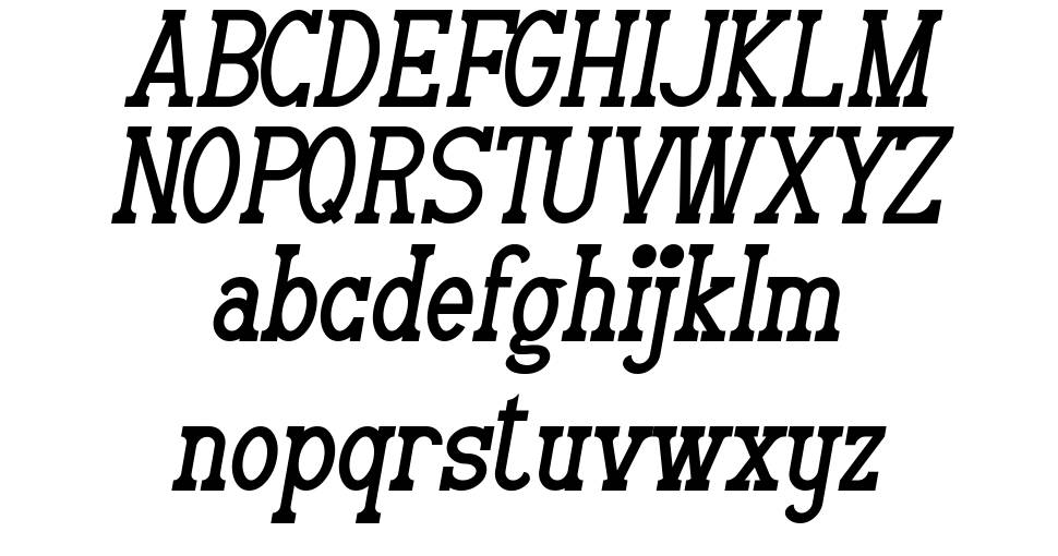 Mailgram font specimens