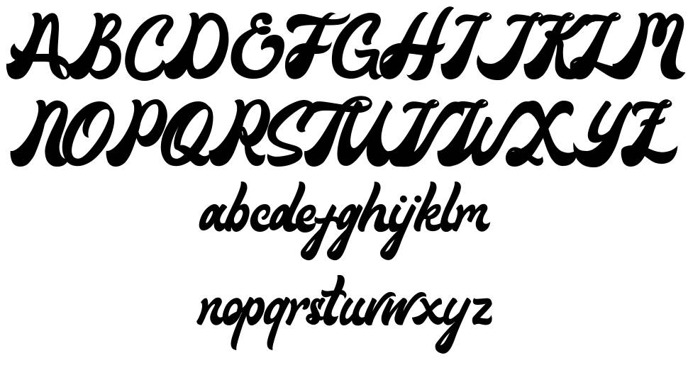 Maimoonde font Örnekler