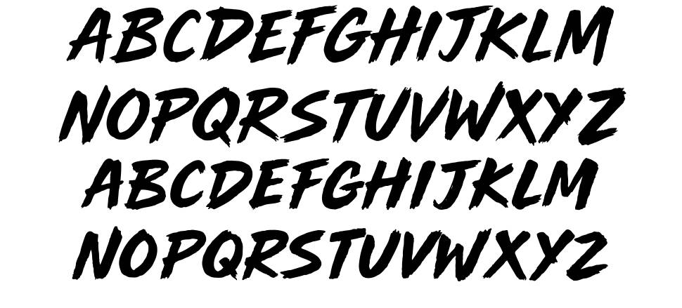 Main Frame font Örnekler