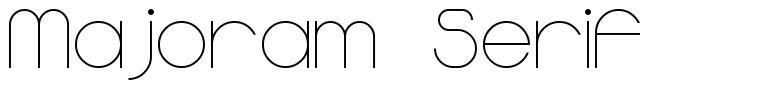 Majoram Serif шрифт