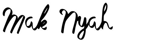 Mak Nyah font