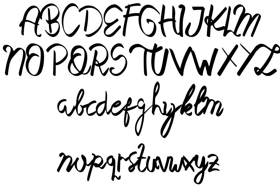 Mak Nyah font specimens