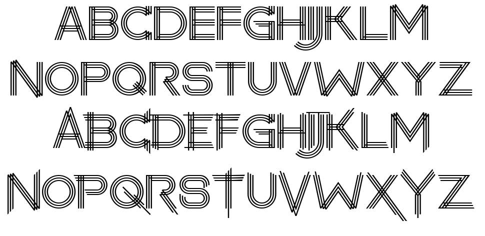 Makayla font specimens