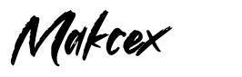 Makcex шрифт