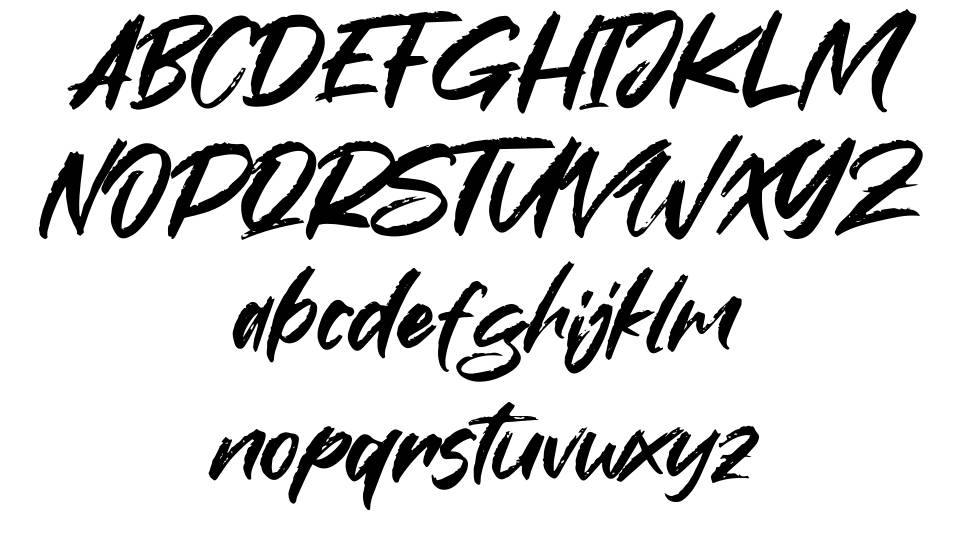 Makcex font specimens