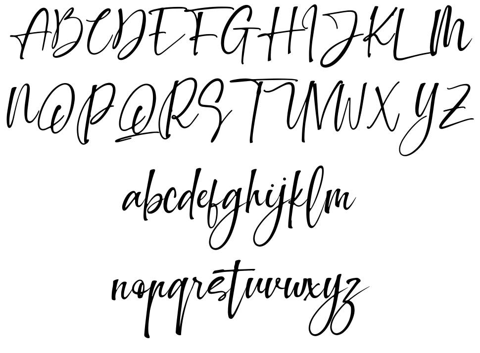 Making Signature font specimens