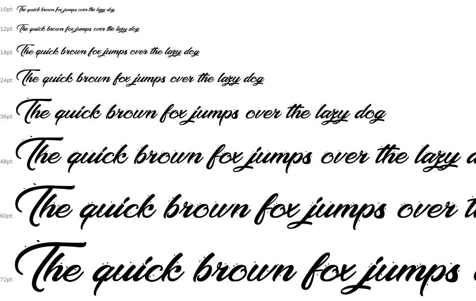 Making the Quality font Waterfall